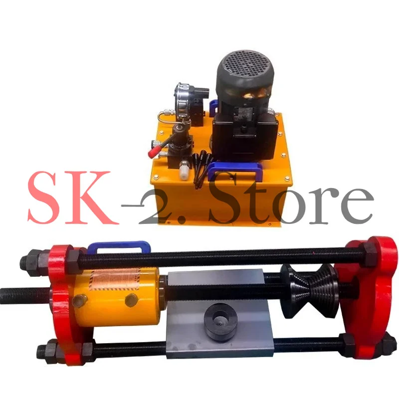 Track pin disassembler, excavator portable track pin disassembler, excavator track pin shaft disassembler