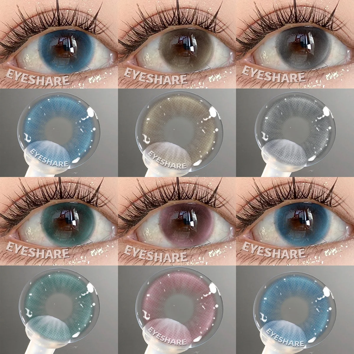 EYESHARE 1 Paar natürliche Kontaktlinsen, braune Linsen, koreanische Linsen für die Augen, farbige Kontaktlinsen, Beauty Pupil