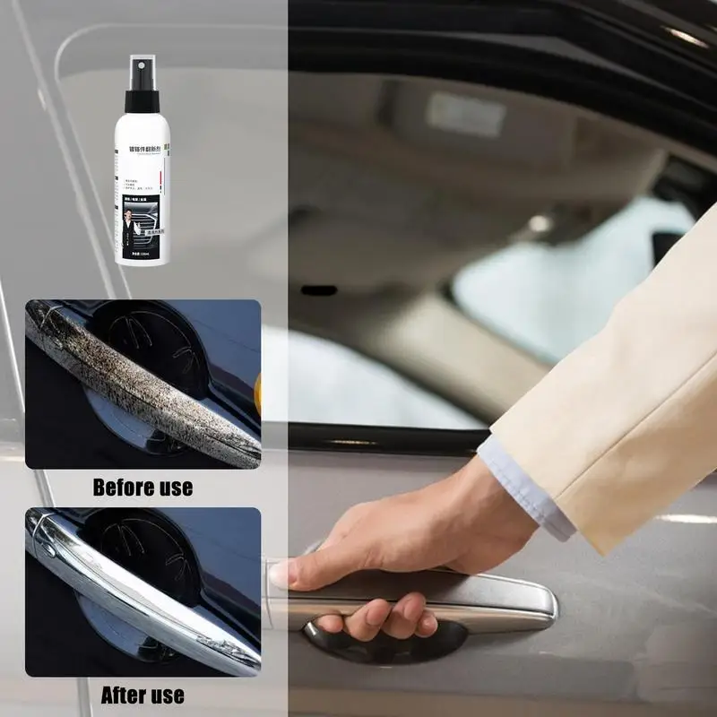 Car Chrome Cleaner Metal Polish Chrome Cleaner Rust Remover For Plating Effective Metal Coatings Protectant All-Purpose Paint