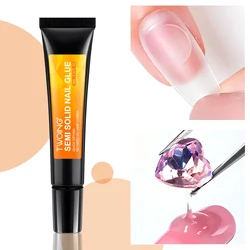 Quick-Dry Nail Glue,Semi solid Super Strong Adhesive For Press-On Nails,Rhinestones,Acrylic Nails,Fake Nail,No need UV/LED Cured