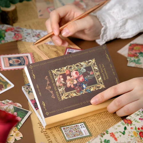 Imagen 2 del producto Juego de álbumes de recortes de gran tamaño, pegatinas para álbum diario DIY, Material de cinta de papel, premios de papelería para estudiantes, caja de regalo para diario, 154 Uds.