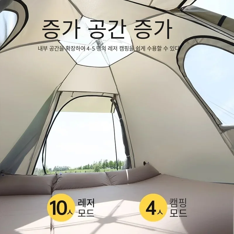 المحمولة التلقائي خيمة تخييم مقاومة للماء غير نافذ للمطر في الهواء الطلق خيمة قابلة للطي فورية المنبثقة خيمة السياحية للمشي نزهة #5