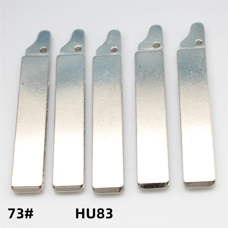 

OEM 30Pcs 73# HU83 Metal Original Blank Uncut Flip Remote Key Blade For Peugeot 307 With Groove