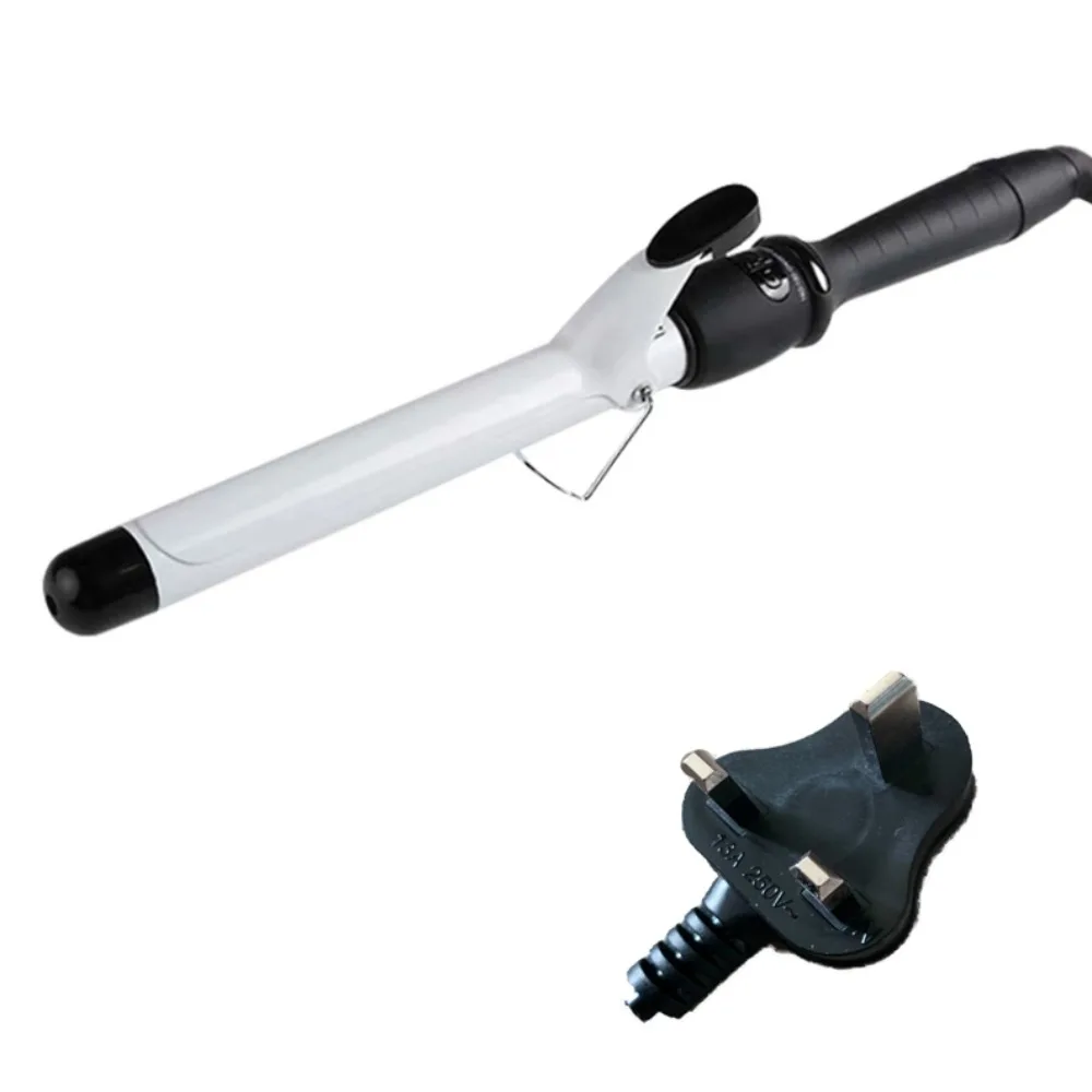 

Электрические щипцы для завивки ствола 28 мм, вращение на 360 градусов, противоожоговые щипцы для завивки, верхняя изоляционная пластиковая оболочка