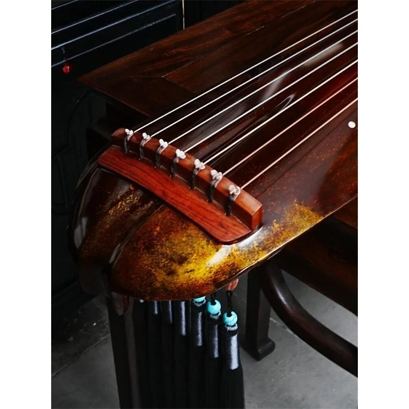 Guqin beginner pure handmade old fir portable seven strings