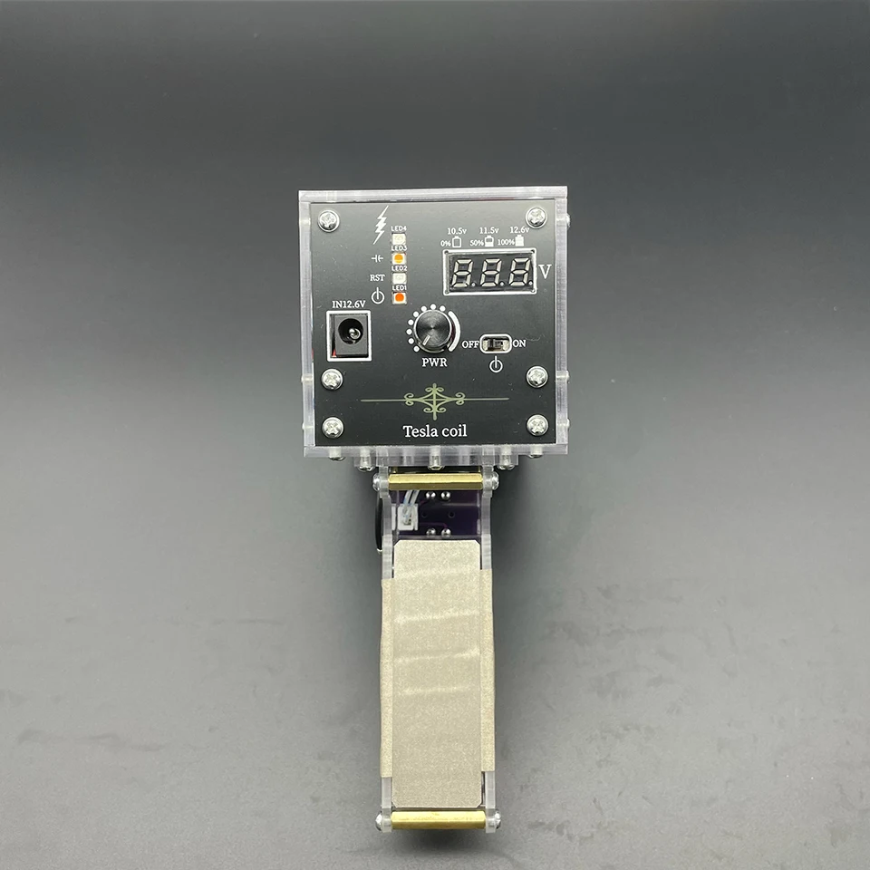 Tragbare Handheld Tesla Spule Künstliche Blitz 10/13cm Elektrische Arc Hohe Spannung Generator Wissenschaftliche Experiment Tesla Spule