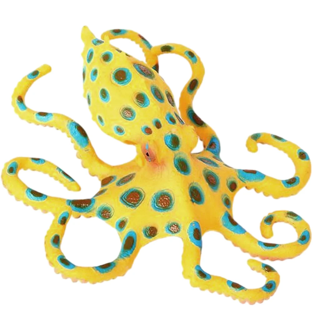 Marine Animal Model The Artificial Octopus Ornament Ornaments Small Decoration Simulation Figurine Plastic Child Desktop