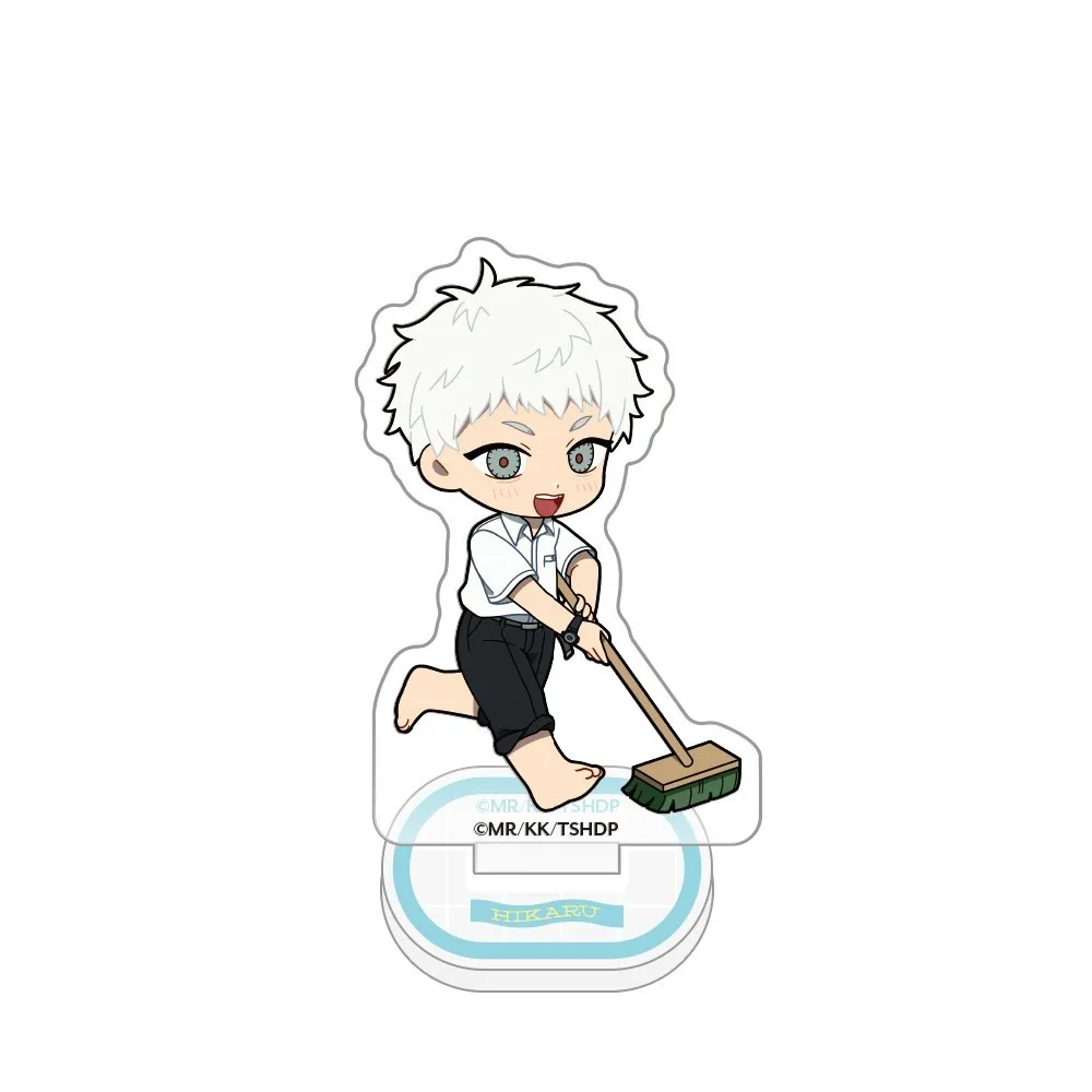 10cm Anime The Summer Hikaru Died Keychain Acrylic Stand Model Figure Cosplay Character Gifts Decoration Accesorios Goods