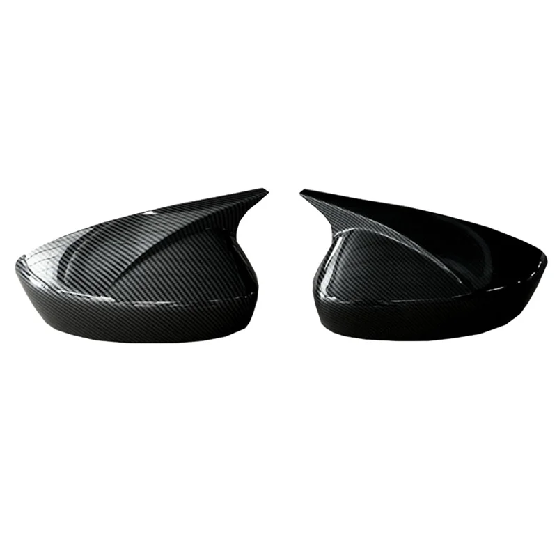 Car Side Wing Rearview Mirror Caps Trim for Mazda 6 Atenza 2020-2023 Rear View OX Horn Shell Protect Cover Carbon Fiber