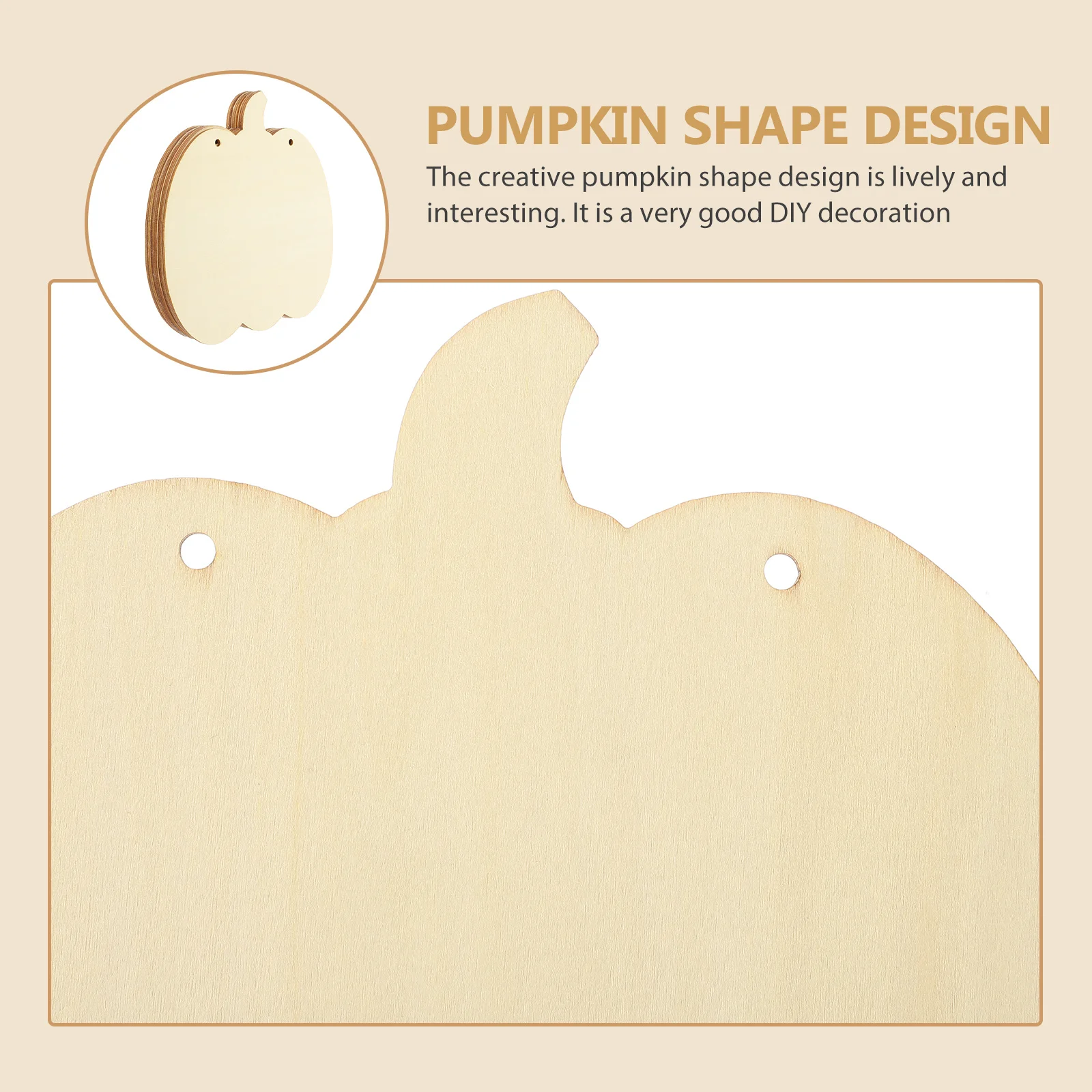 

8Pcs Unfinished Wooden Pumpkin Slices DIY Ornaments Holiday Wedding Anniversary Gifts Wood Craft Blank Wood Slices