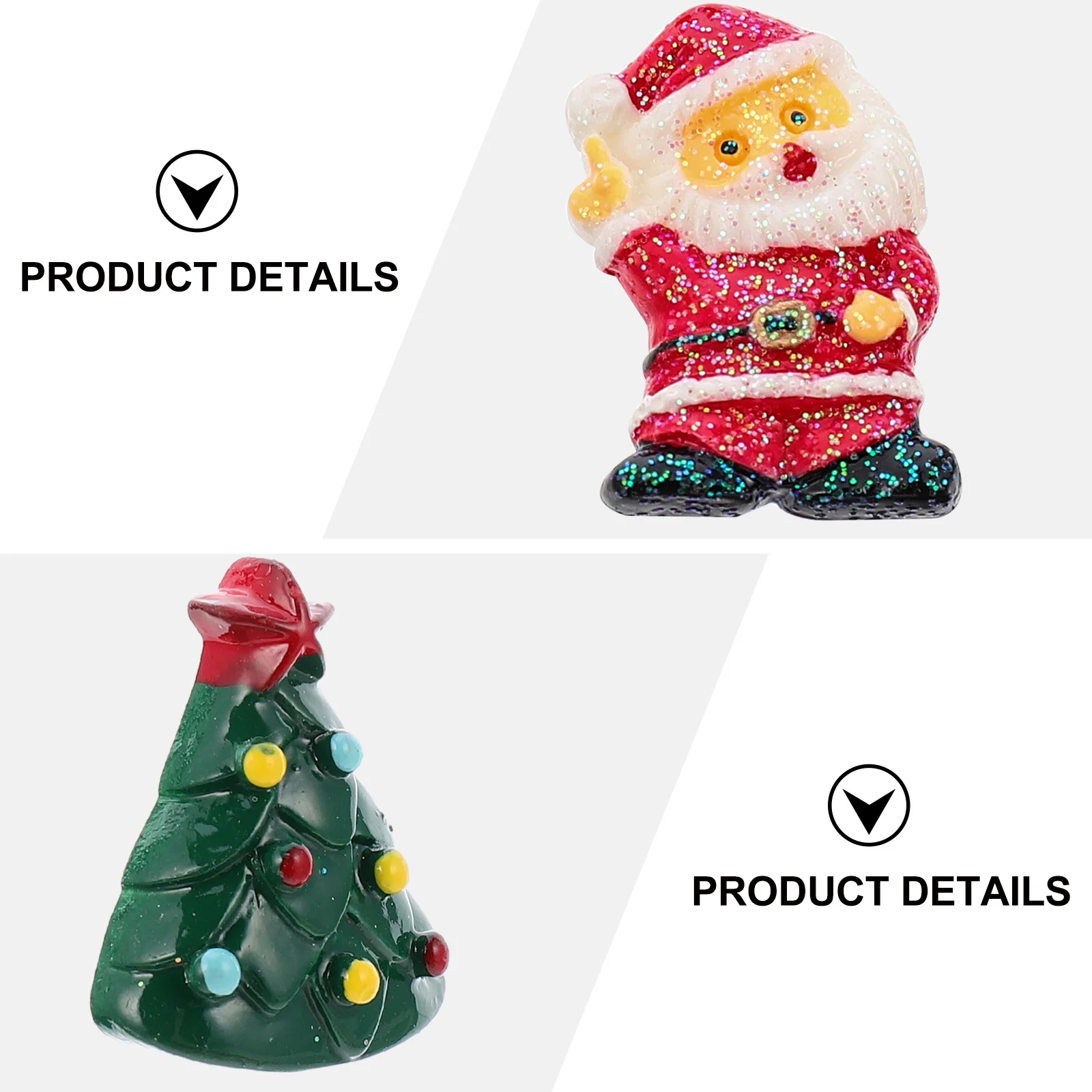 

100 шт., рождественские подвески из смолы, разные цвета, формы с плоской задней частью, прочные, сделай сам, ремесленные ломтики, рождественские подвески, украшение ручной работы