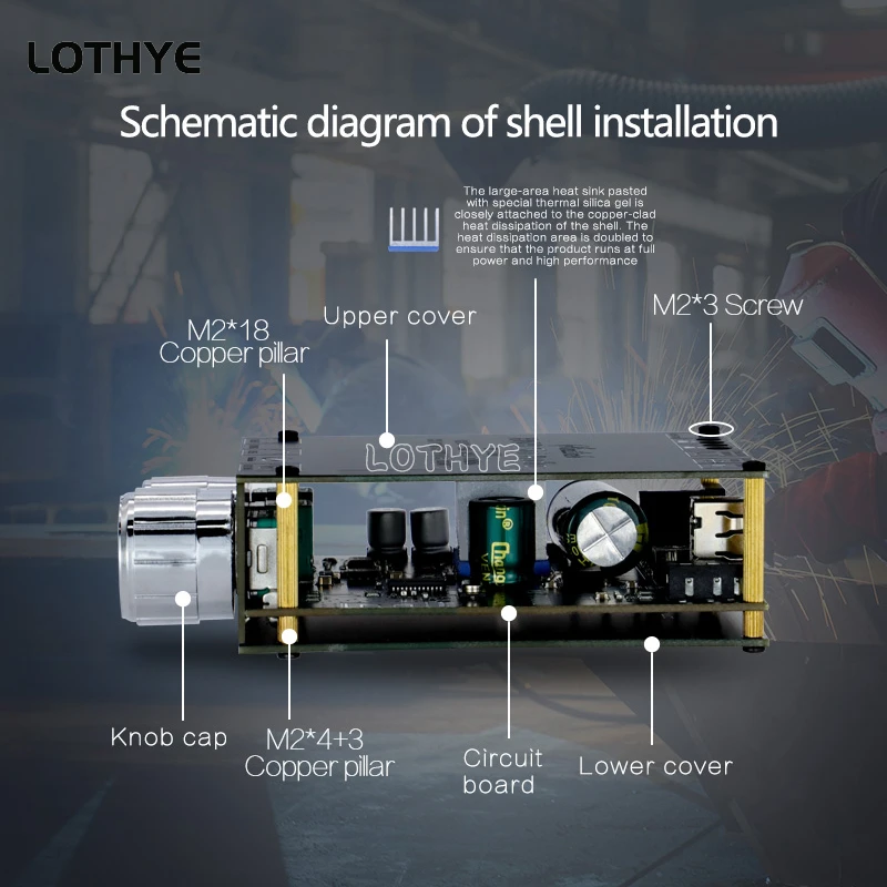 2*100W Bluetooth 5.0 Subwoofer Amplifier Board High Power Audio Stereo Amplifier Board T100L AUX USB Bass Treble AMP Channel - view 4