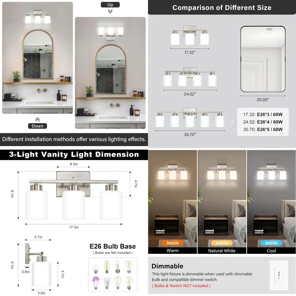 Modern 3-Light Vani…
