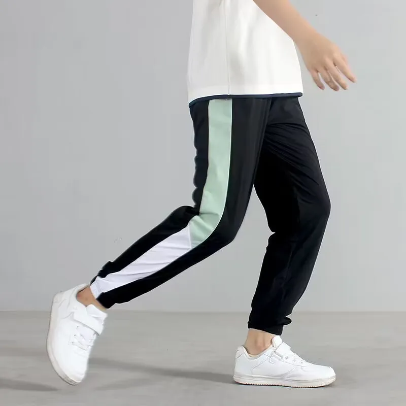Children's Summer Ultra-thin Pant Korean Version Quick Drying Kids Ice Silk Trousers For Teen Boys Girls 4-13 Years Wear