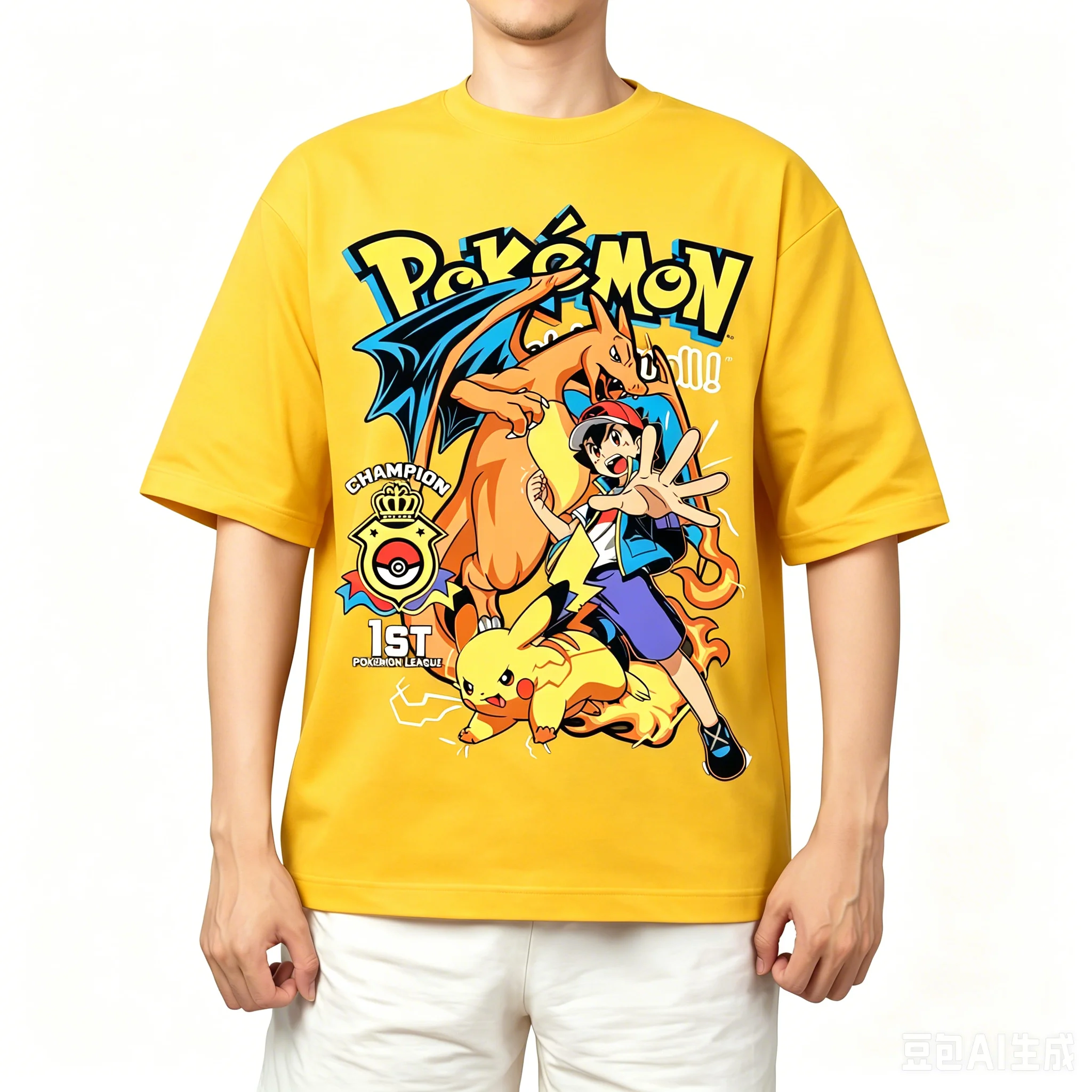 Camiseta de Algodón Pokémon 2026 para Adultos y Niños, Pikachu, Gengar, Mew, Camiseta de Manga Corta para Niños