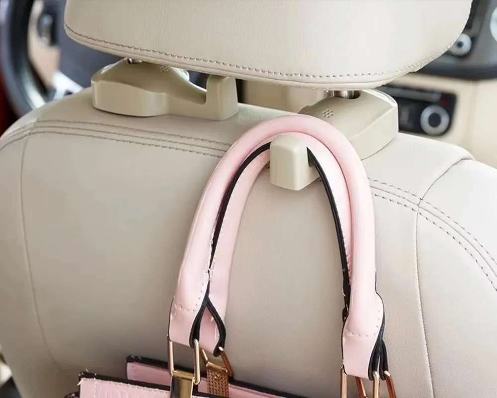 2Pcs Car Interior Fastener Clips Auto Seat Hook Hanger Portable Purse Bag Holder Organizer for Car Styling Interior Accessories