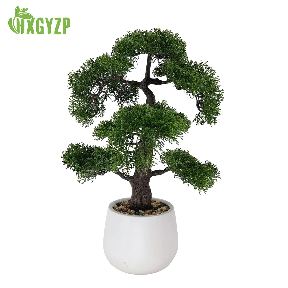 Artificial Plastic Plants Large Bonsai Cypress Tree With Ceramic Flowerpot Home Decoration Garden Living Room Office Ornaments