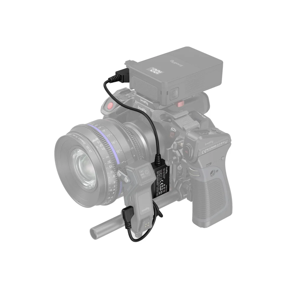 SmallRig 9V/18W Output USB-C to D-Tap Cable 3266 Supports Fast Charging As Wireless Follow Focus System Power-supply Accessory