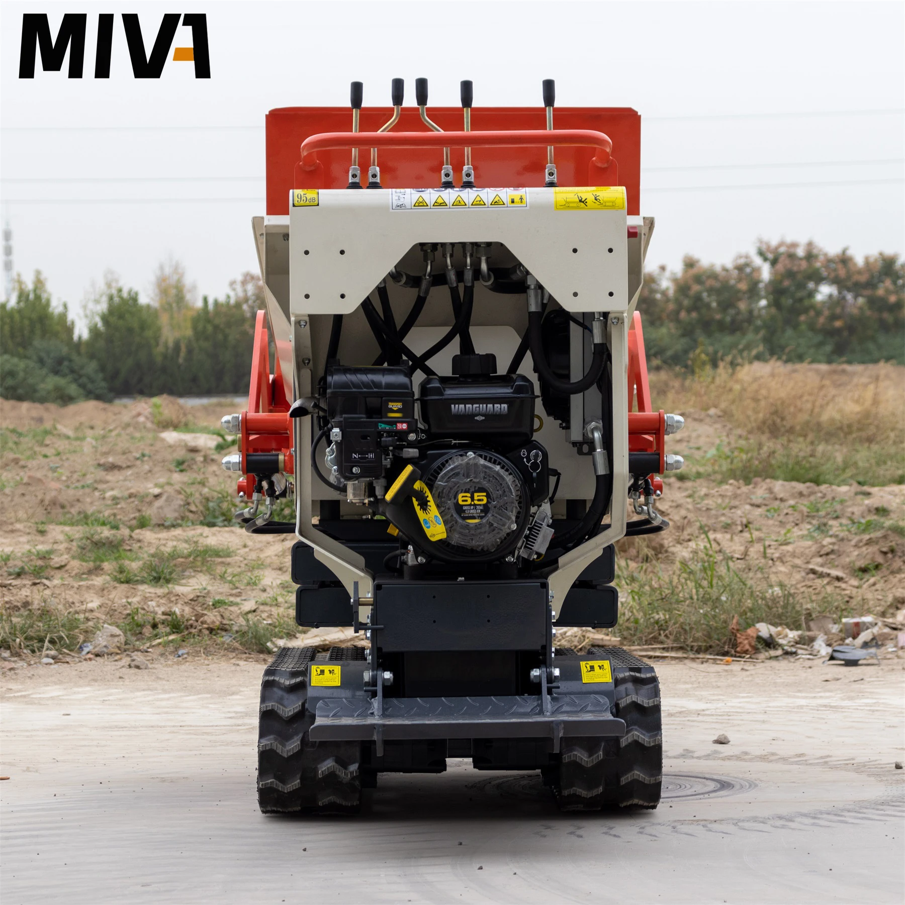 All-Terrain 0.8t Mini Dumper Climbing Truck Barrow Earth-Moving Machinery Crawler Orchard Garden Dumper Transporter Customized