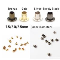 50pcs 1.5/2.0/2.5MM Mini Ultra-small Sewing Accessory Doll Bags Accessories Belt Buckle Diy Dolls Buckles Metal Eyelet Buttons