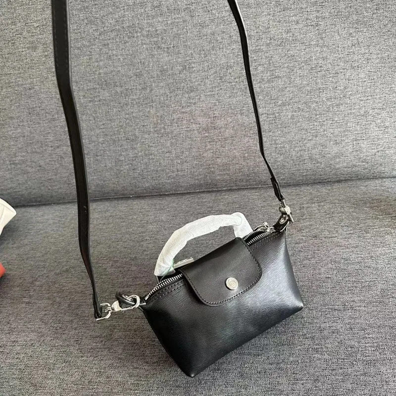 Mini bolso multifuncional con ondulación de agua para mujer, bolso de mano de moda con correa larga para el hombro