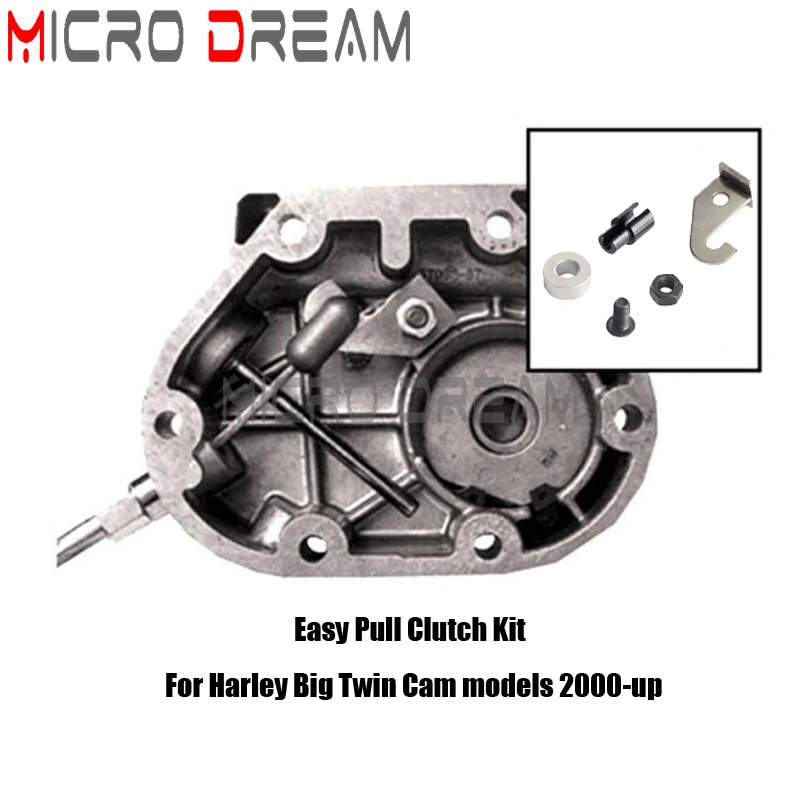 

Motorcycle Accessories Easy Pull Clutch Kit Aluminum For Harley Softail Dyna Low Rider Breakout Electra Glide 2000+