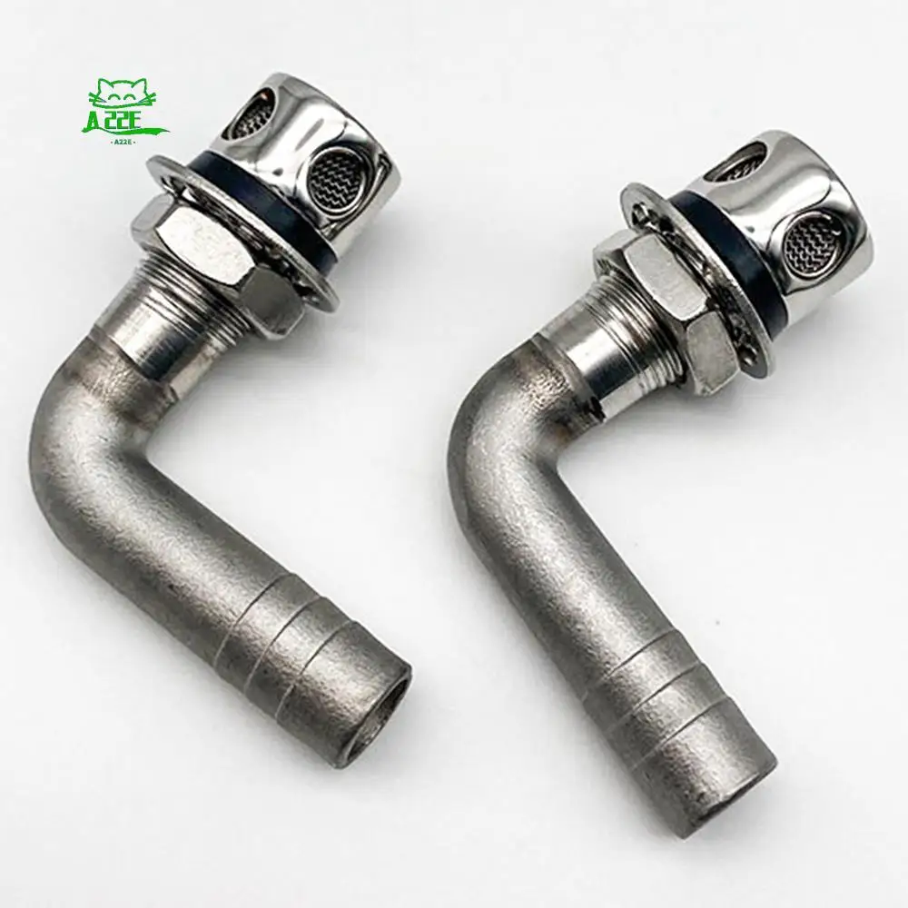 

A22E-Stainless Steel 90° Bend Fuel Breather Vent 3/5Inch - Boat/ Truck/ Car Gas Tank