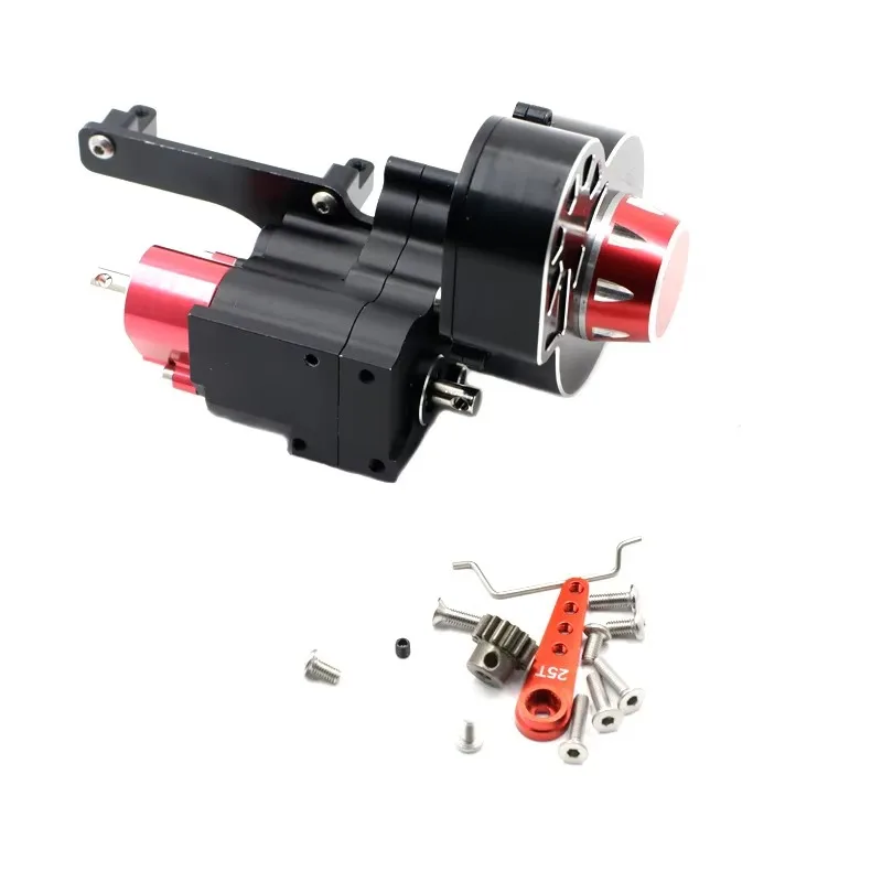Sealed Metal Gearbox Set Second Level High and Low Speed Reversing Gearbox for Axial SCX10 I II III Ghost Climber Car