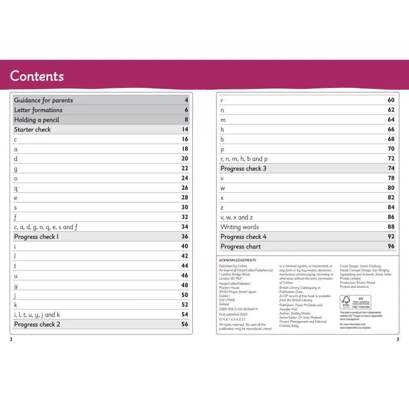 Collins Reception Handwriting Targeted Practice Workbook Collins Harper Collins UK 9780008534639 Book