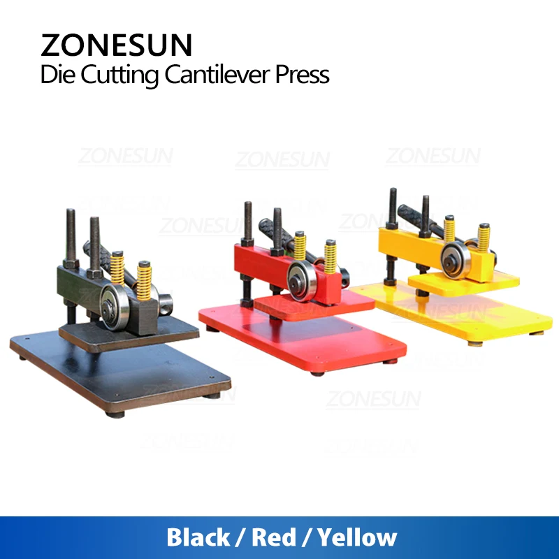 ZONESUN Cantilever Press Die Cutting Alloy Steel Double Bearings Leatherworking Tool ZS-CP1