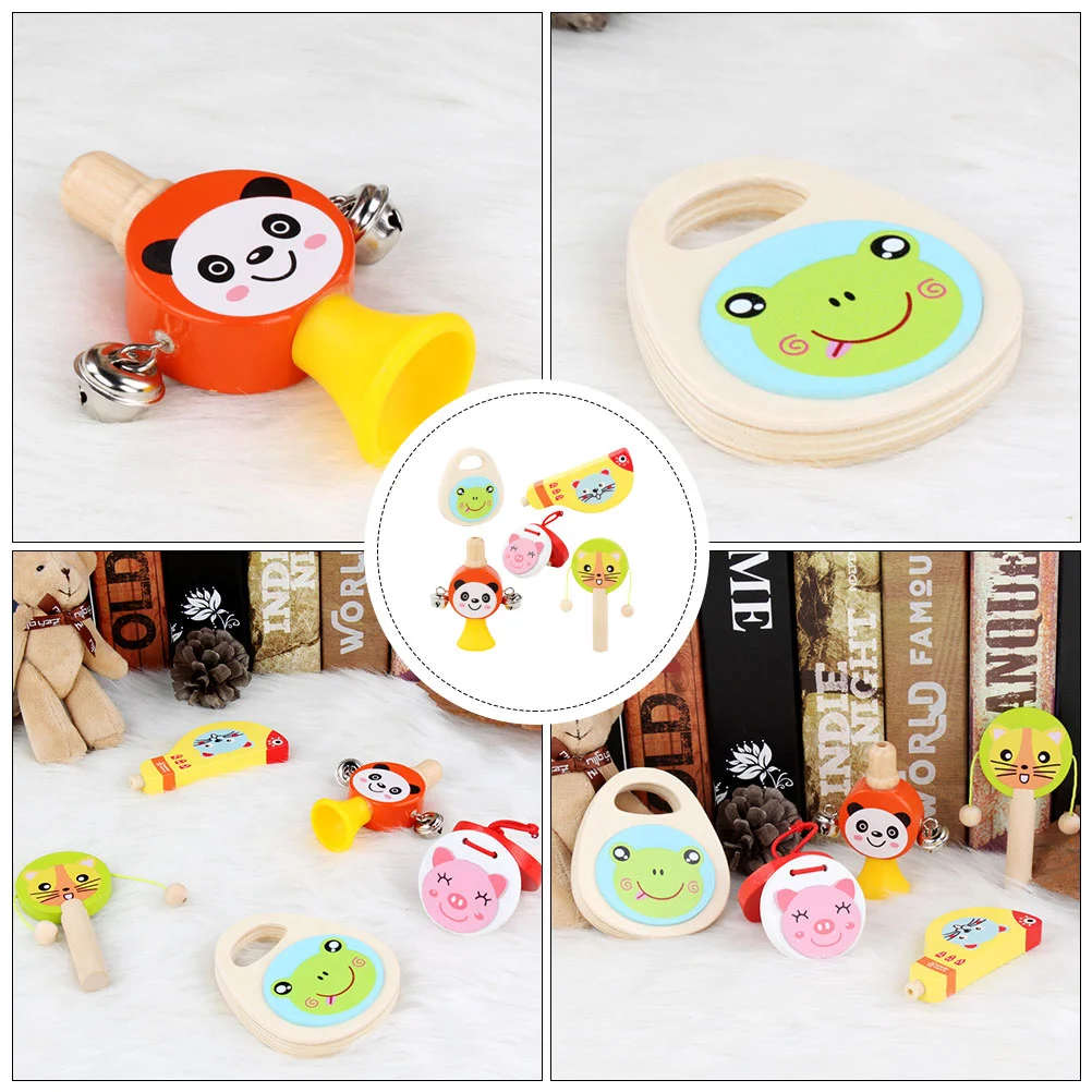 5 Pcs Orff Instrument Wooden Toys Children Percussion Musical Cognition Children’s Childrens