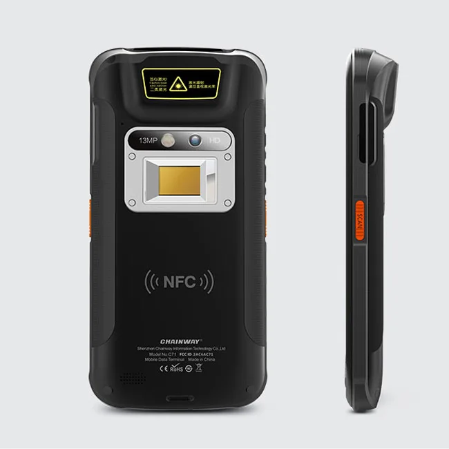 Android Handheld PDA mit UHF-RFID-Leser Ultrahochfrequenz-Barcode-Scanner