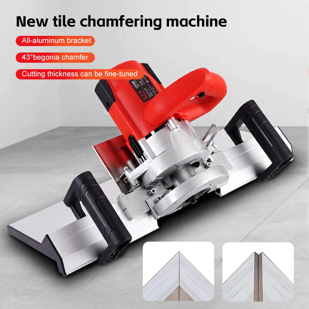 Tile Chamfering Machine 43° Bevel Cutter Aluminum Bracket Fine‑Tune Cutting Thickness For Ceramic Tile Bevel Processing Tool