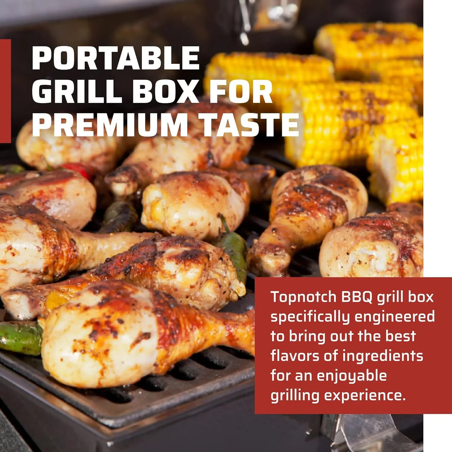 BBQGrill Box - Outdoor Grill Box for Grill Accessories - 24