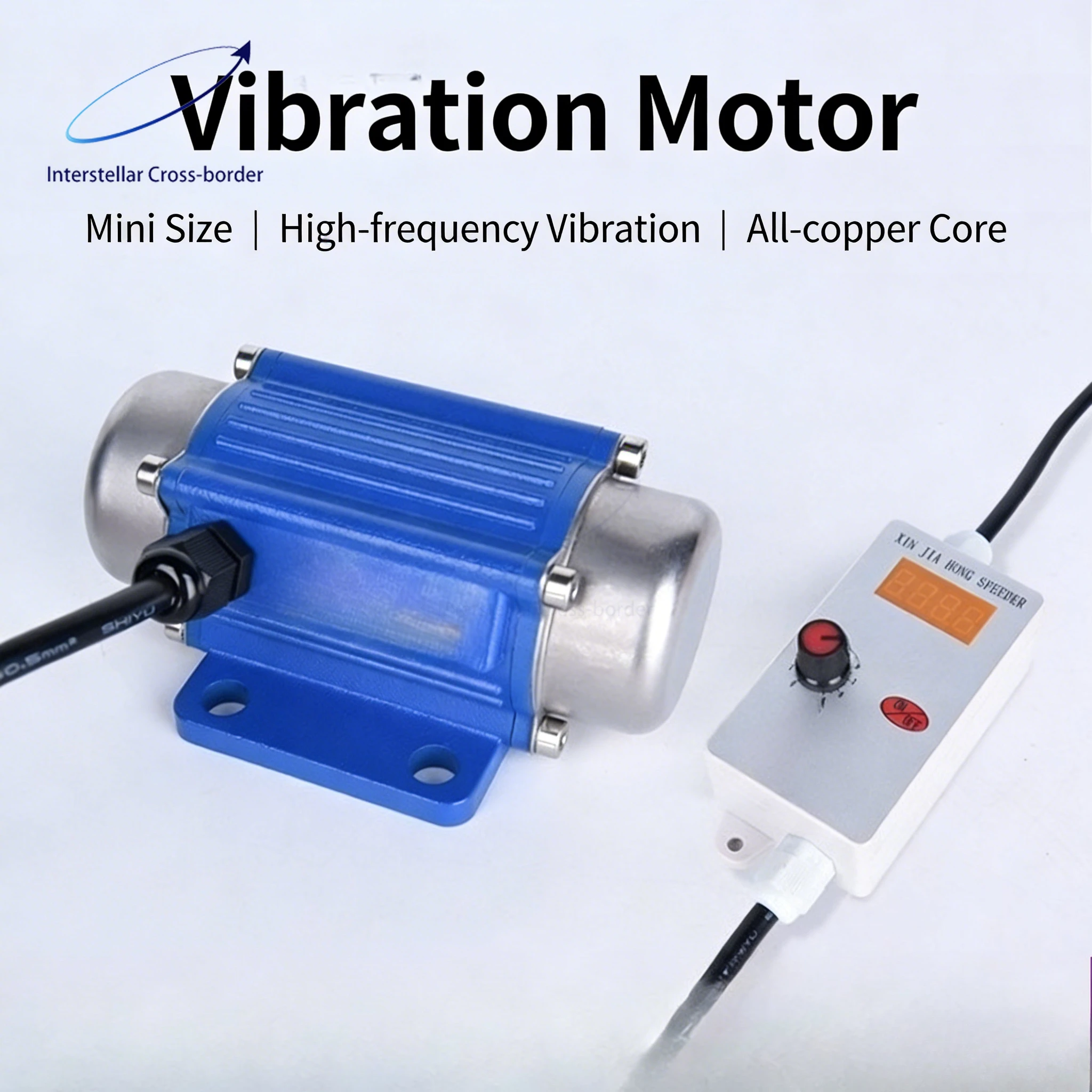 

Brushless DC Vibration Motor 12V24V 7000rpm Digital Display Speed Regulating Mini Motor for Feeding Equipment