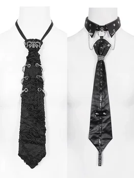 Y2K Mädchen Frauen Männer Paare Geschenk Goth Lazy JK Krawatten Punk Kette Krawatte Gothic Einstellbare Vorgebundene Krawatte Abend Bowtie Kleidung