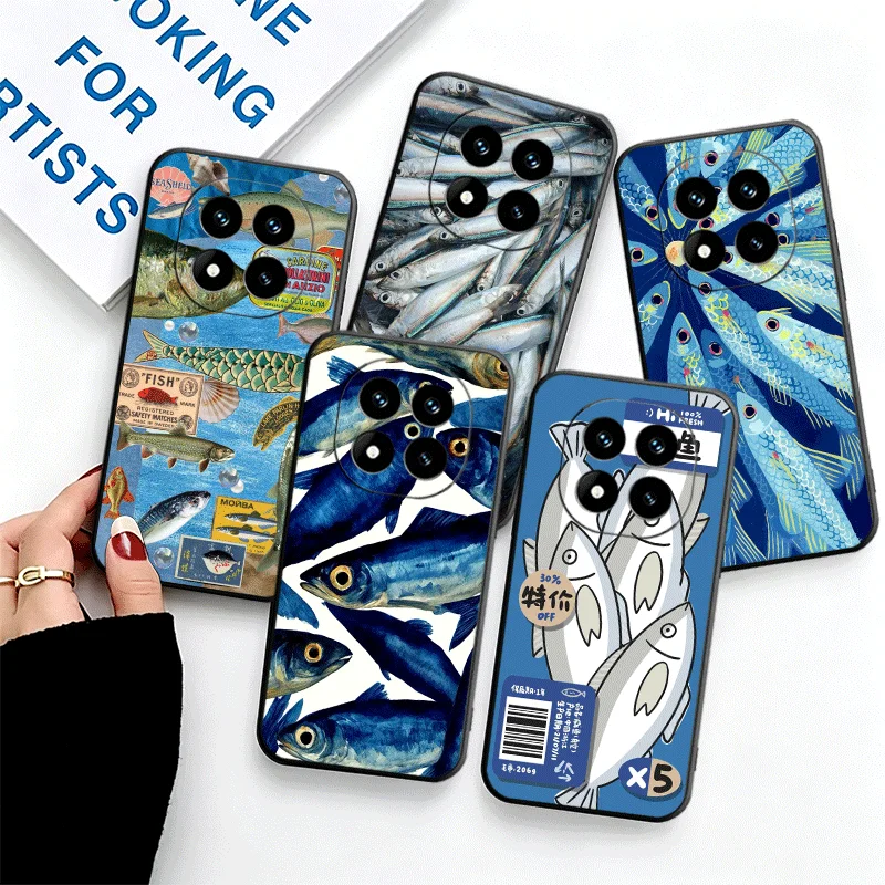 Discounted Salted Fish Phone Case For Xiaomi Redmi Note 13 14 15 Pro Plus 12S 11S 4G 11T 5G 10S 11E Pattern Customized Cover