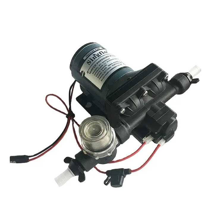 

Singflo HY-304551R silent 12v 2GPM 55PSI RV with lower noise for C style RV and B style RV water pressure pump