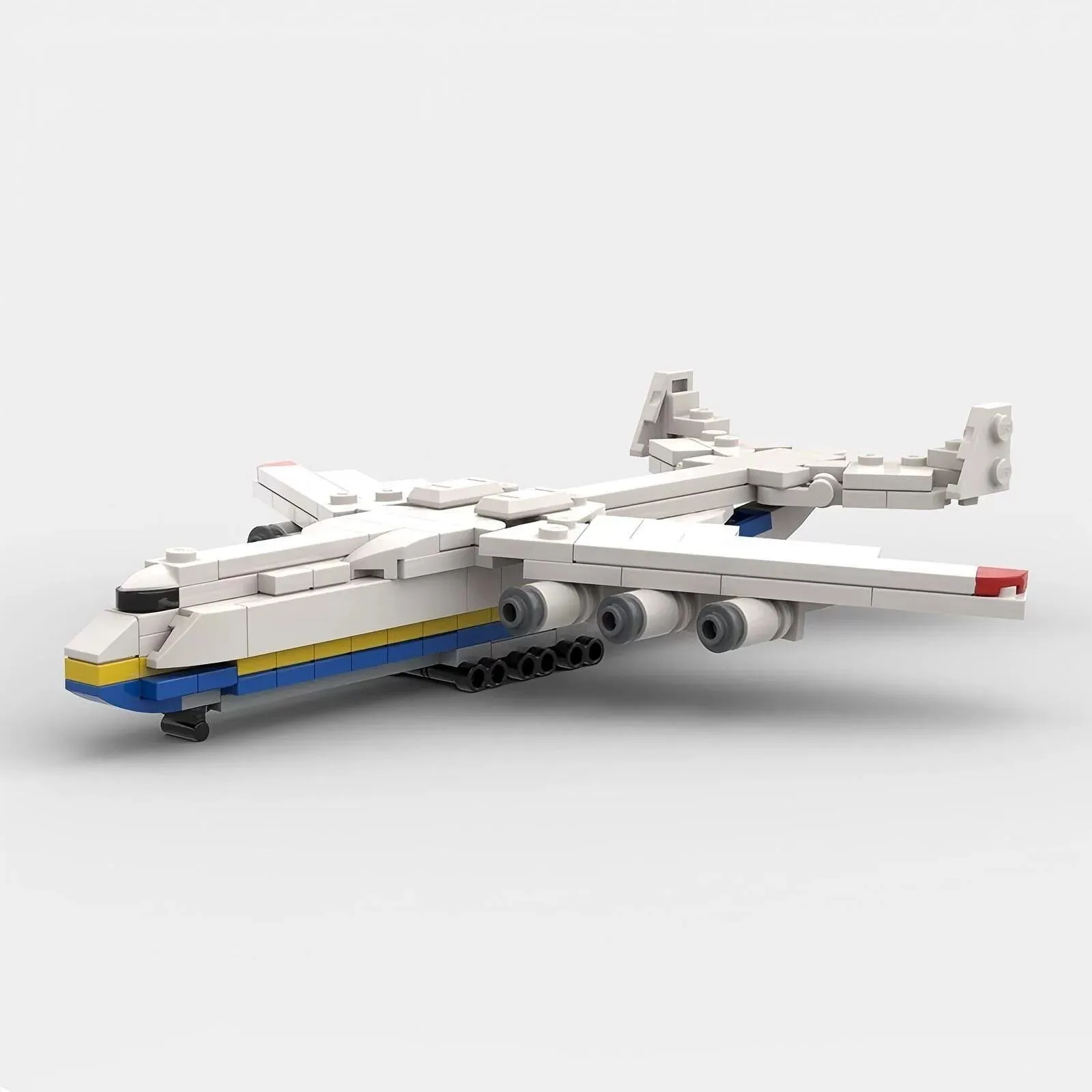 MOC Boeing 747 Passenger Aircraft Lufthansa Antonov An-225 Plane Model Building Blocks Assemble Bricks Toy Gift For Audlt Teens view 6