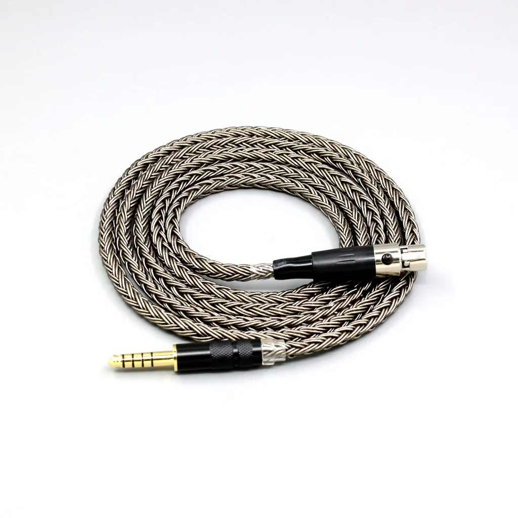 AKG Q701 K702 K271 K272 K240 K141 K712 K181 K267 K712 8838용 16코어 그레이 실버 도금 이어폰 케이블
