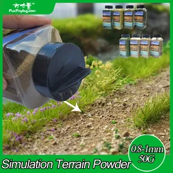 50g Fine Turf(ground Foam) 0.5-0.8mm fine Sponge Material Scale Model Train Railway Layout Powder Model Train Building Diy