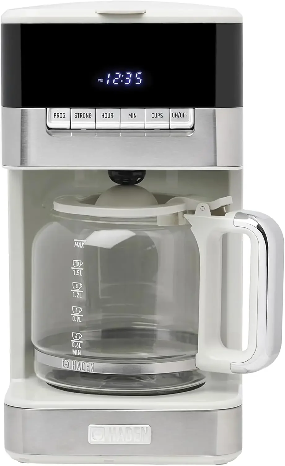 

Quintessential 12 Cup Coffee Maker with120 Minute Keep Warm, Delay Brew, Adjustable Strength, Programmable Clock, and Anti Drip,