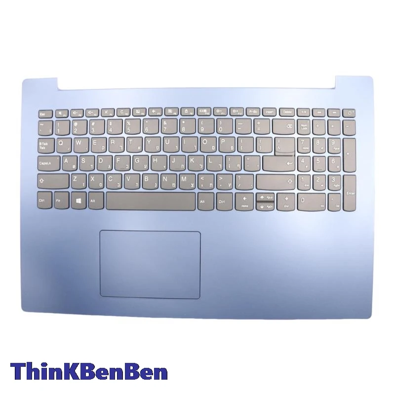 HB Hebrew (IL Israel) Keyboard Blue Upper Case Palmrest Shell Cover For Lenovo ideapad 330 15 IGM AST IKB 5CB0R16721