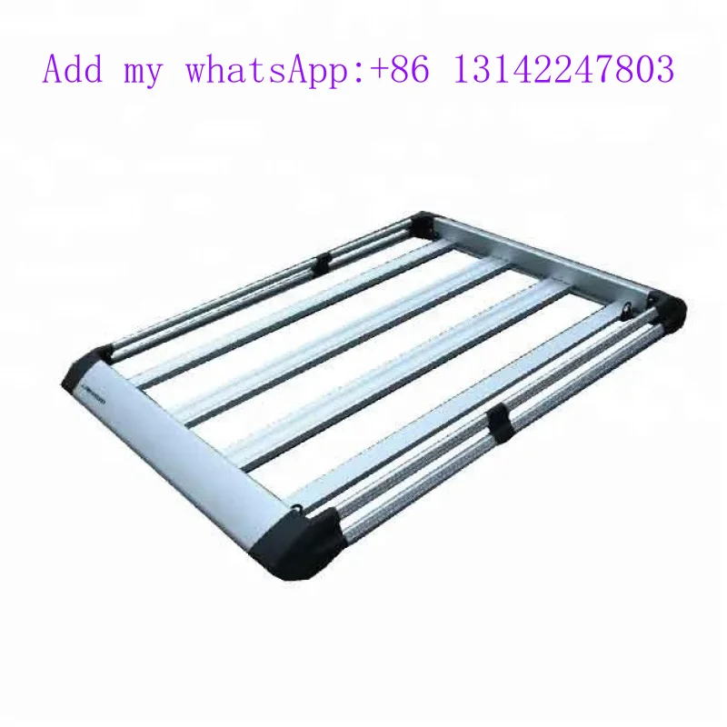 

High Quality Aluminum Alloy 4x4 Cross Bar Frame Universal Car Roof Rack Lage Basket 100kg