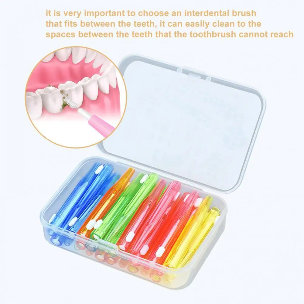 Minimalistic  Practical Remove Food Plaque Teeth Oral Tool Telescopic Interdental Brush Healthy   for Home