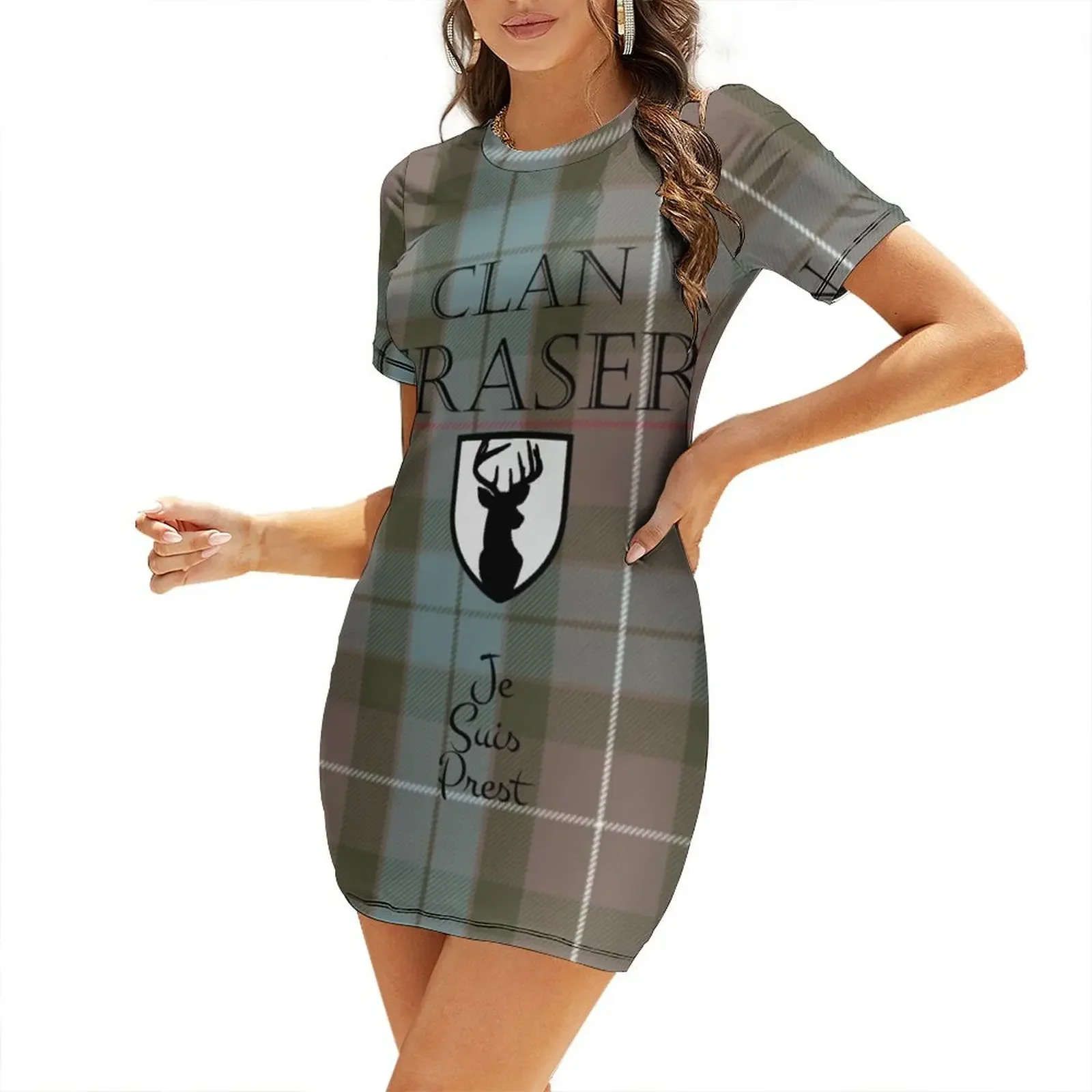 

Outlander/Clan Fraser Short-Sleeved Dress women's clothing summer 2026 novelties luxury woman party dress dress women summer