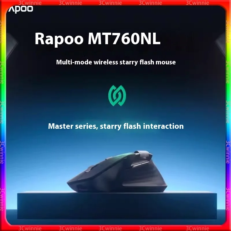 

Rapoo MT760NL Беспроводная Bluetooth-мышь с тремя режимами 2,4G/проводная Bluetooth эргономичная геймерская мышь для ноутбука официальные аксессуары для ПК