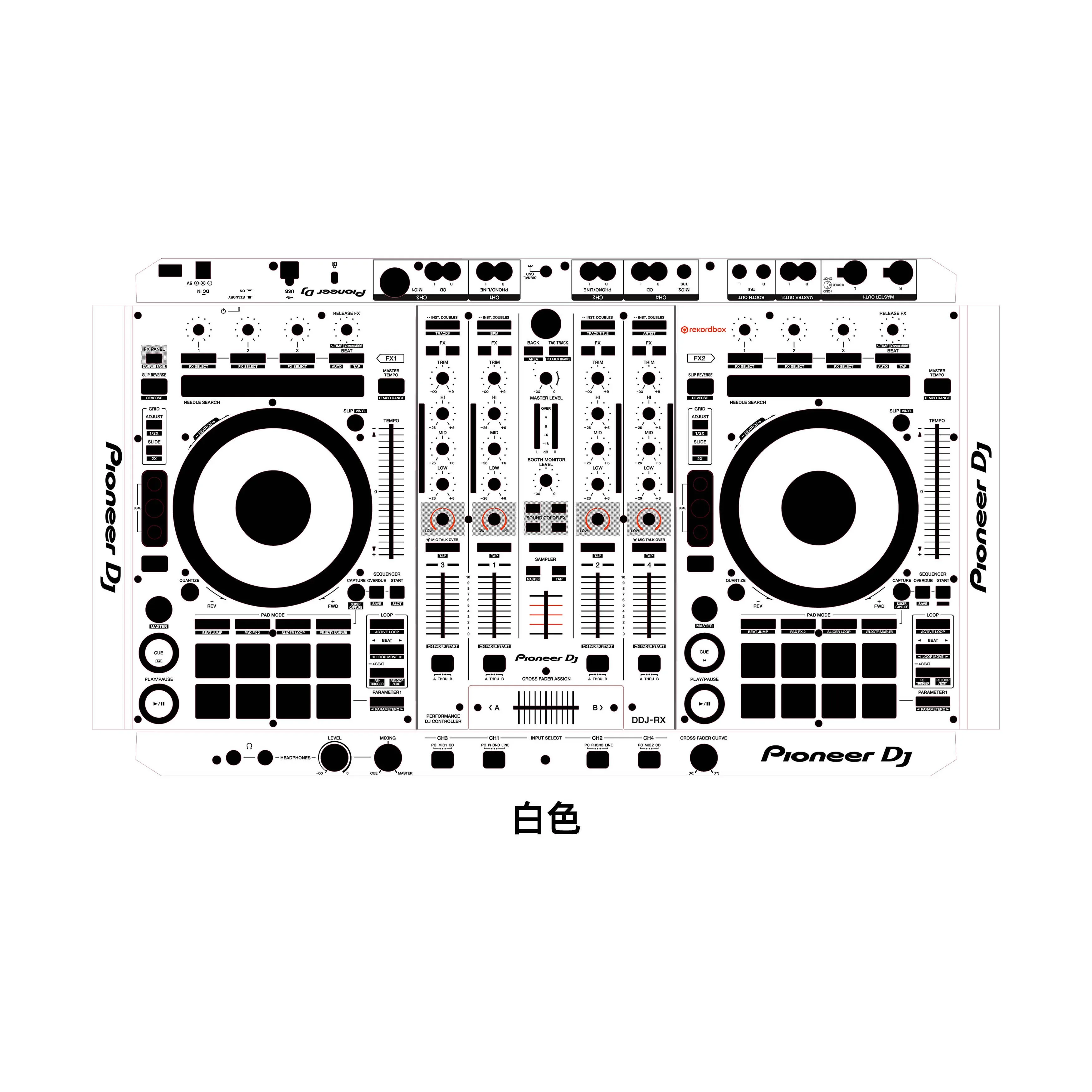 فيلم تحكم Pioneer DDJ-RX DDJRX، فيلم ملون، يمكن تخصيصها. فيلم واقي فقط، وليس وحدة تحكم DJ! #3