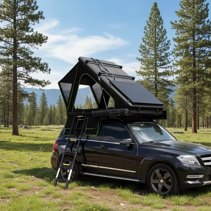 Quick Hydraulic Rod Assisted Opening Designed One Bedroom Single Layer Canvas Waterproof 2000-3000mm Three/Four-Season Car