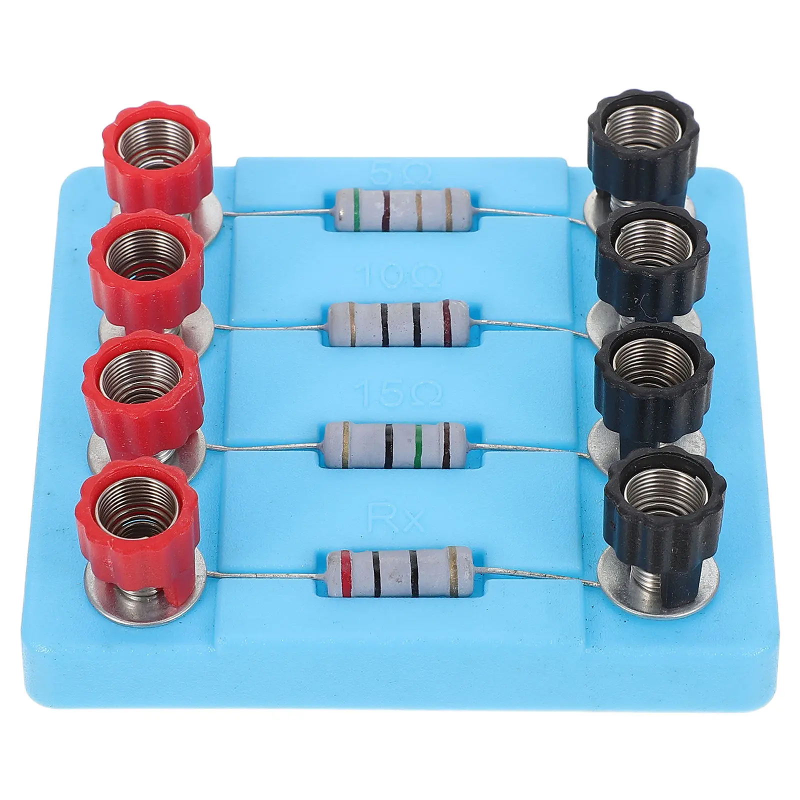 1Set Physics Lab Fixed Resistor Experiment Board Low Tolerance Screw Terminal Resistor Module for School Lab Ohm's Law
